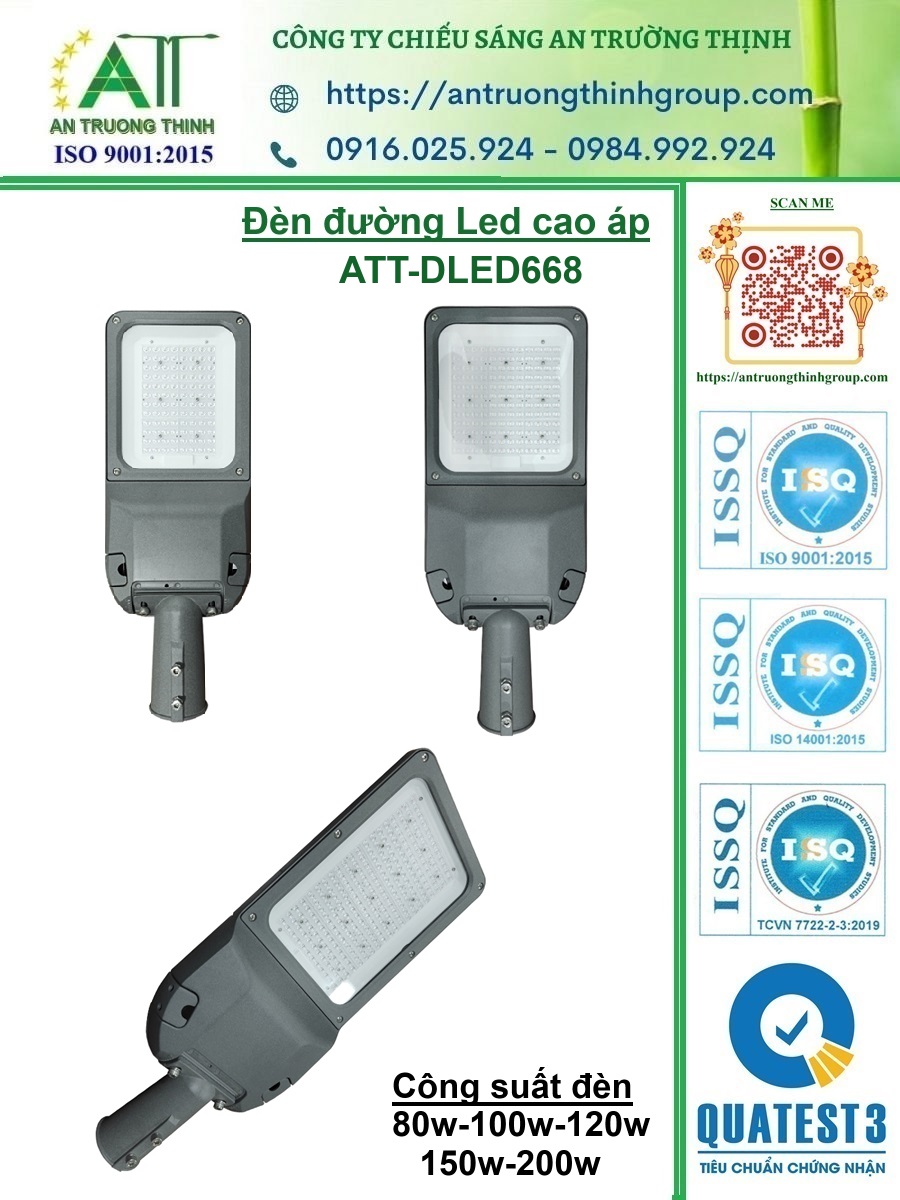 Đèn Led Chiếu Sáng Cao Áp 80w, 100w, 120w, 150w, 200w Philips